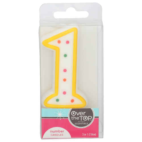OVER THE TOP ESSENTIALS Number 1 Candles Each - 1 Each