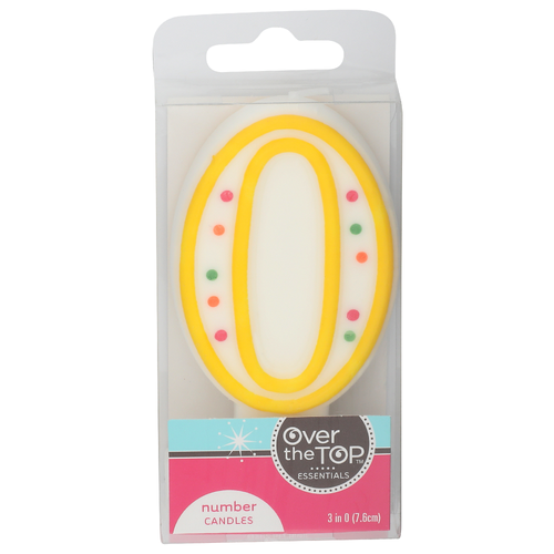 OVER THE TOP ESSENTIALS Number 0 Candles - 1 Each