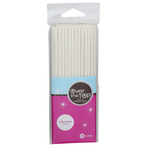 Over The Top Essentials Cake Pop Sticks - 25 Count