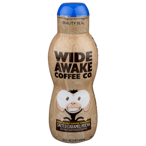 Wide Awake Coffee Co Salted Caramel Mocha Non-Dairy Creamer - 32 Fluid Ounce