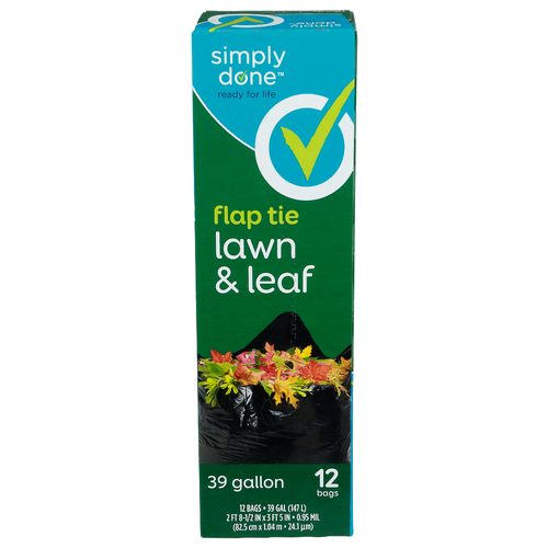 Simply Done Lawn & Leaf Flap Tie - 39 Gallon - 12 Count