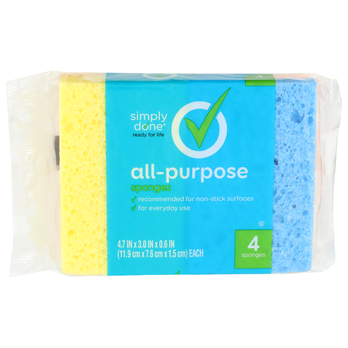 Simply Done All-Purpose Sponges - 4 Count