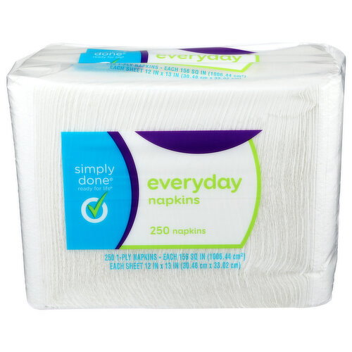 Simply Done Everyday Napkins - 250 Count Image 1 of 2