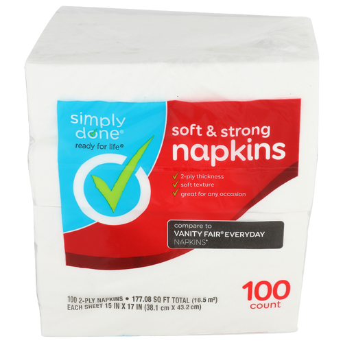 Simply Done Soft & Strong Napkins - 100 Count