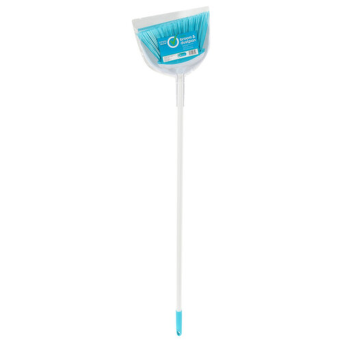Simply Done Angle Broom & Dustpan - 1 Each