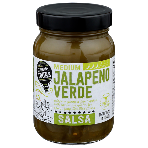 Culinary Tours Medium Jalapeno Verde Salsa - 16 Ounce