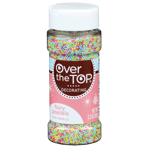 Over The Top Decorating Fairy Pastels Non-Pareils - 2.2 Ounce