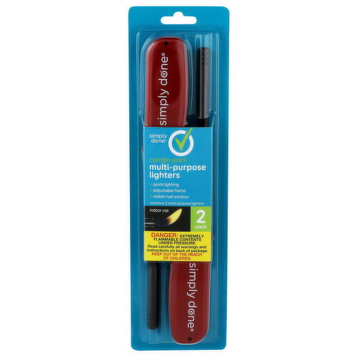 Simply Done Combo Pack Multi Purpose Lighters - 2 Count Image 1 of 2