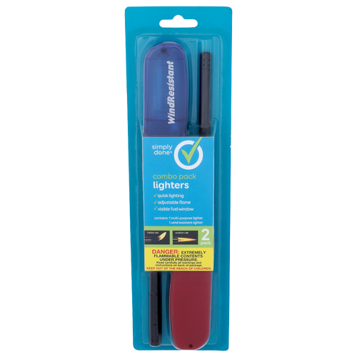 Simply Done Combo Pack Lighters - 2 Count