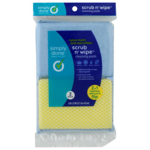 Simply Done Topco Sponge Srub N Wipe - 2 Count