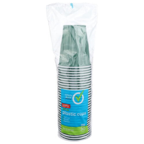 Simply Done Party Plastic Cups - 18 Fluid Ounce - 30 Count