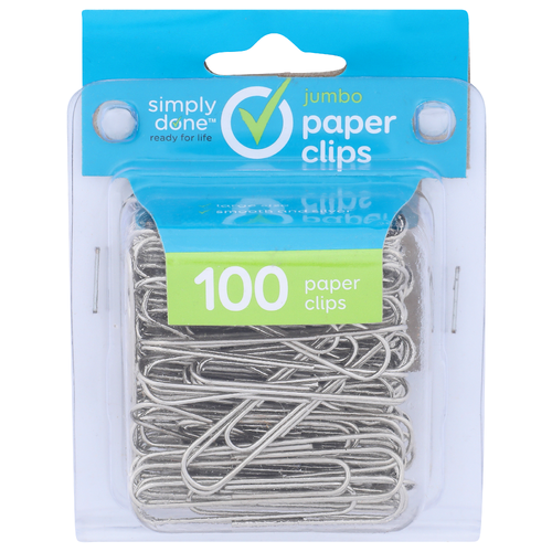Simply Done Jumbo Paper Clips - 100 Count