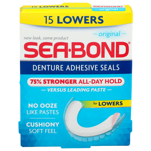Sea-Bond Original Denture Adhesive Seals - 15 Count