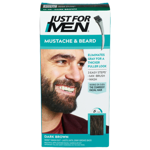 Just For Men M-45 • Dark Brown Mustache & Beard - 1 Ounce
