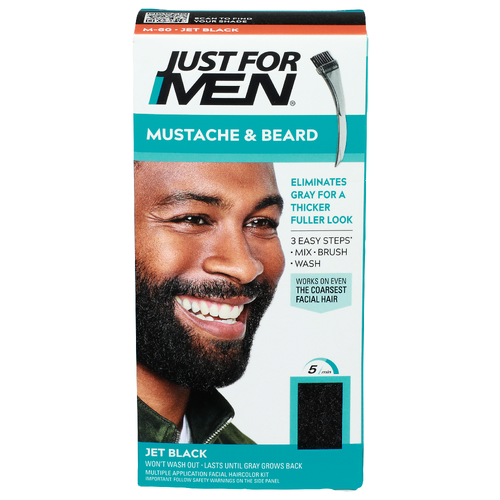 Just For Men M-60 • Jet Black Mustache & Beard - 1 Ounce