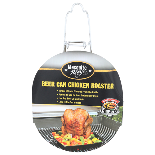 Mesquite Ridge Grill Perks Beer Can Chicken Roaster - 1 Each