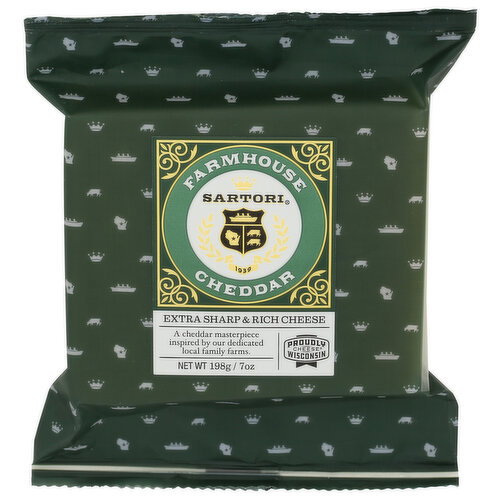 Sartori Brick Cheese Cheddar Farmhouse - 7 Ounce