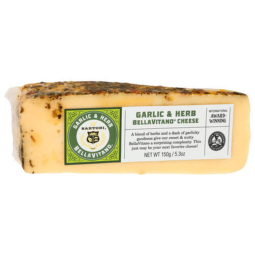 Sartori Garlic & Herb Bellavitano Cheese - 150 Gram
