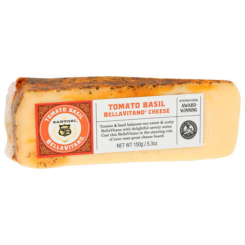 Sartori Tomato Basil Wedge Bellavitano - 150 Gram