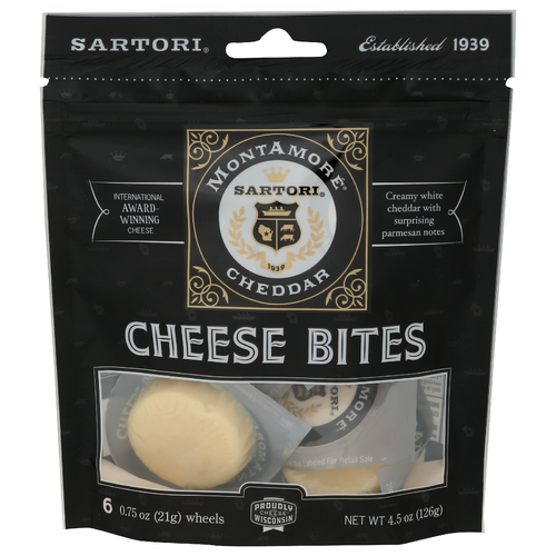 Sartori Cheese Bites Montamore - 0.75 Ounce - 6 Count