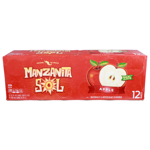 Manzanita Sol Apple Soda - 12 Fluid Ounce - 12 Count