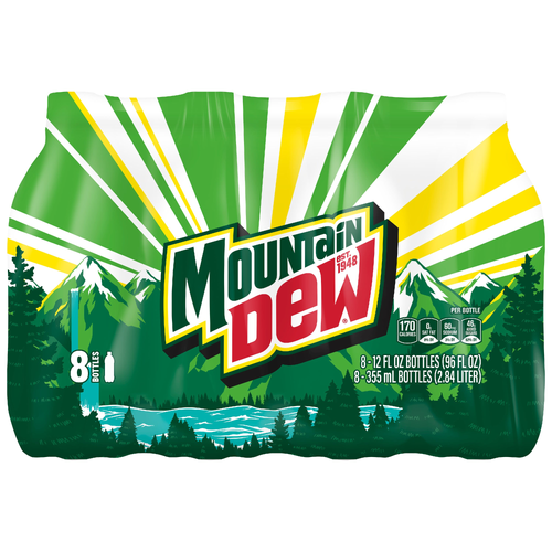 Mountain Dew Soda Citrus - 96 Fluid Ounce