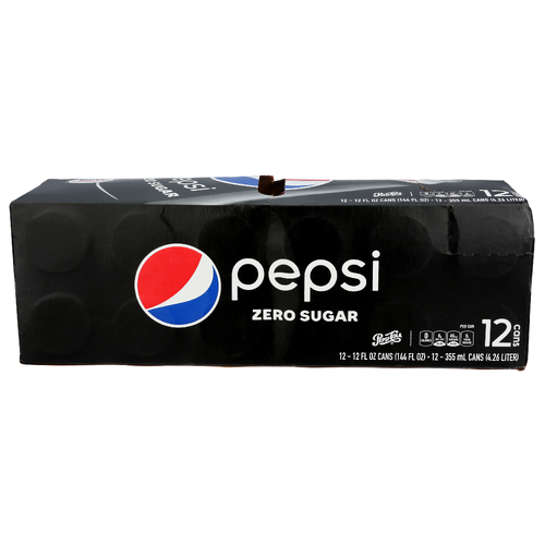 Pepsi-Cola Zero Sugar - 12 Fluid Ounce - 12 Count