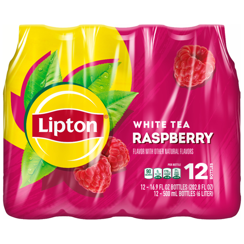 Lipton White Tea Raspberry - 202.8 Fluid Ounce