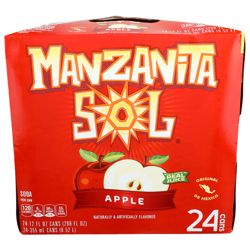 Manzanita Sol Apple Soda - 12 Fluid Ounce - 24 Count
