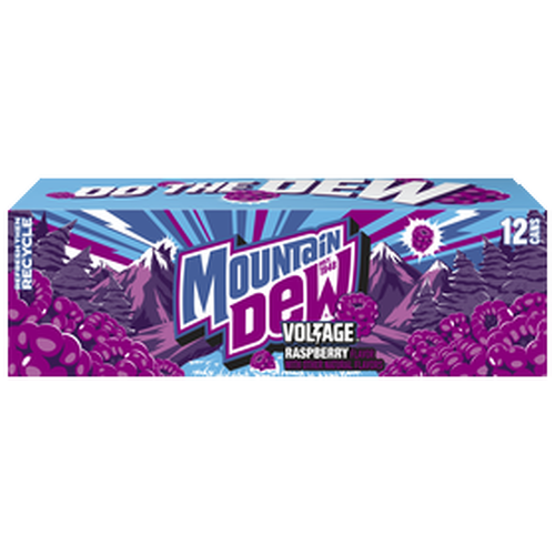 Mountain Dew Voltage Soda Raspberry - 144 Fluid Ounce