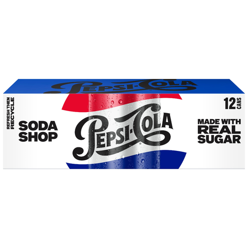 Pepsi Soda Shop Real Sugar Cola - 144 Fluid Ounce