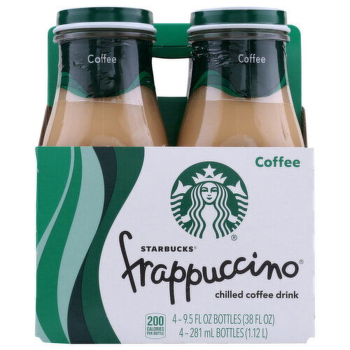 Starbucks Frappuccino Chilled Coffee Drink Bottle - 9.5 Fluid Ounce - 4 Count