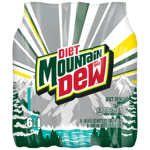 Mountain Dew Diet Soda Citrus - 101.4 Fluid Ounce
