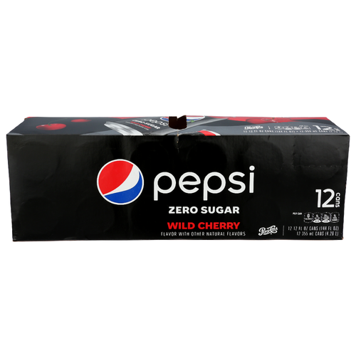 Pepsi-Cola Wild Cherry Pepsi Zero Sugar - 12 Fluid Ounce - 12 Count