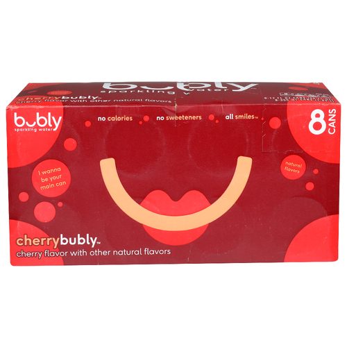 Bubly Sparkling Water Cherry - 12 Fluid Ounce - 8 Count