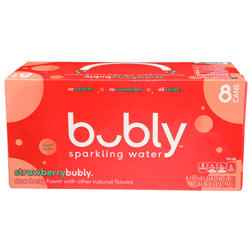 Bubly Strawberry - 12 Fluid Ounce - 8 Count