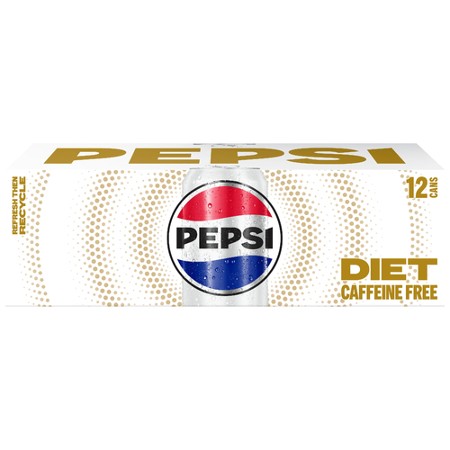 Pepsi Caffeine Free Diet Soda Cola - 144 Fluid Ounce