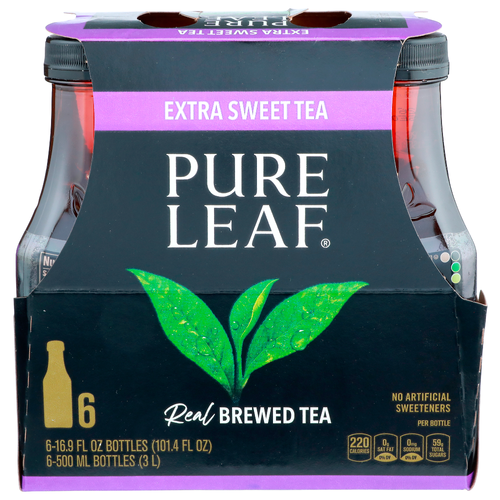 Pure Leaf Extra Sweet Tea Real Brewed - 16.9 Fluid Ounce - 6 Count