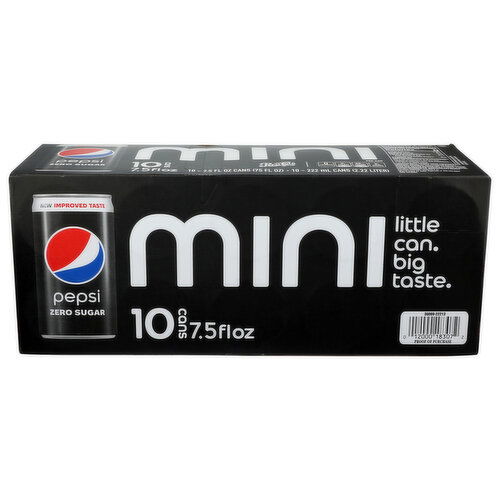Pepsi-Cola Mini - 7.5 Fluid Ounce - 10 Count