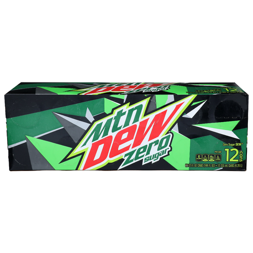 Mtn Dew Zero Sugar - 12 Fluid Ounce - 12 Count