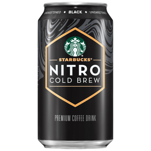 Starbucks Nitro Cold Brew Premium Coffee Drink Black Unsweetened - 9.6 Fluid Ounce
