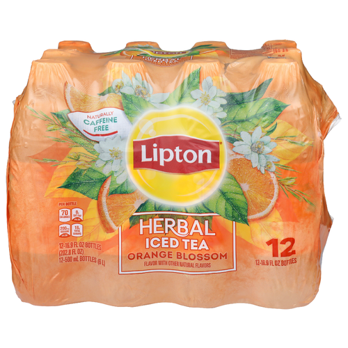 Lipton Orange Blossom Herbal Iced Tea - 16.9 Fluid Ounce - 12 Count Image 1 of 4