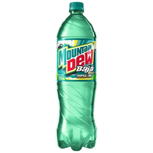 Mountain Dew Baja Blast Soda Tropical Lime - 1.25 Liter