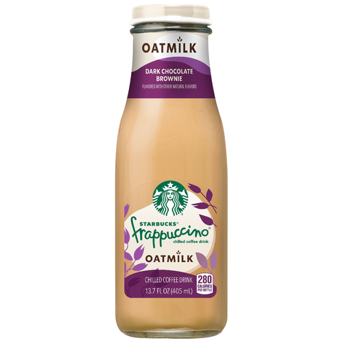 Starbucks Frappuccino Oatmilk Chilled Coffee Drink Dark Chocolate Brownie - 13.7 Fluid Ounce