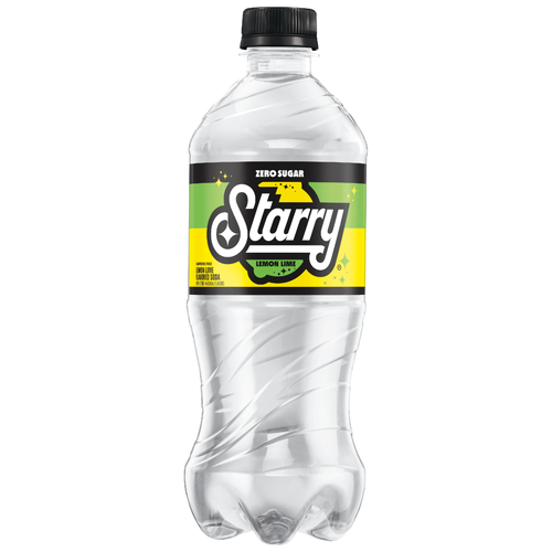 Starry Zero Sugar Soda Lemon Lime - 20 Fluid Ounce