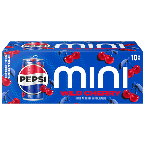 Pepsi Mini Soda Wild Cherry - 75 Fluid Ounce