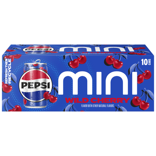 Pepsi Mini Soda Wild Cherry - 75 Fluid Ounce