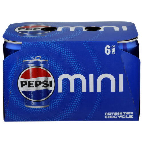 Pepsi Cola Mini Cans Ppbd 6 - 7.5 Fluid Ounce - 6 Count