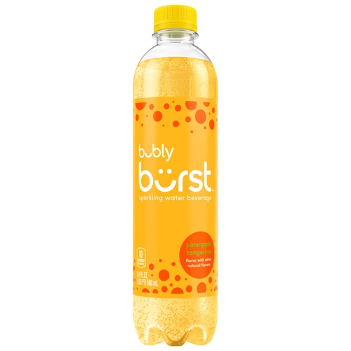 Bubly Burst Sparkling Water Beverage Pineapple Tangerine - 16.9 Fluid Ounce