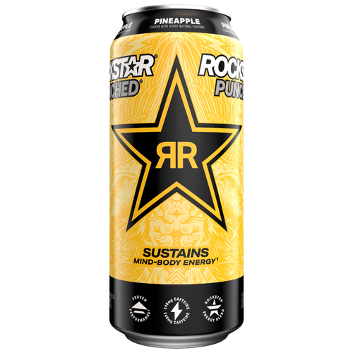 Rockstar Punched Energy Drink Pineapple - 16 Fluid Ounce